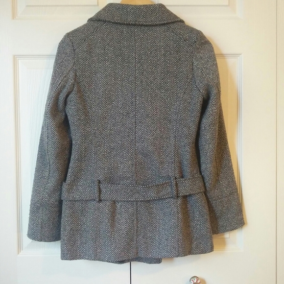 Seductions Herringbone Peacoat - Picture 5 of 11